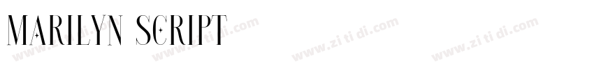 Marilyn Script字体转换